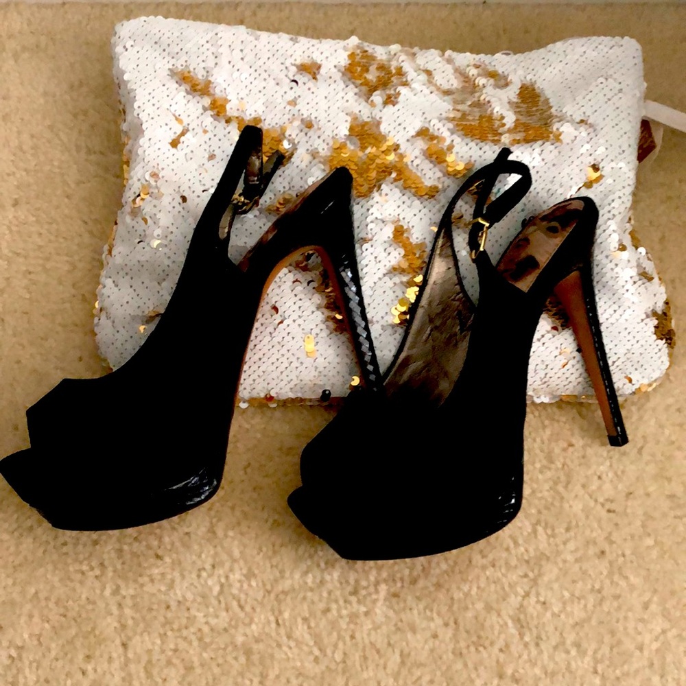 Sam Edelman Black Stilettos. Sz6. NWOT